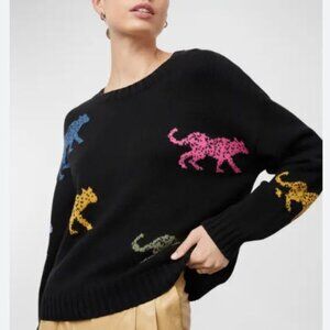 Rails Perci Jagged Tiger Sweater Cotton Cashmere Size Medium